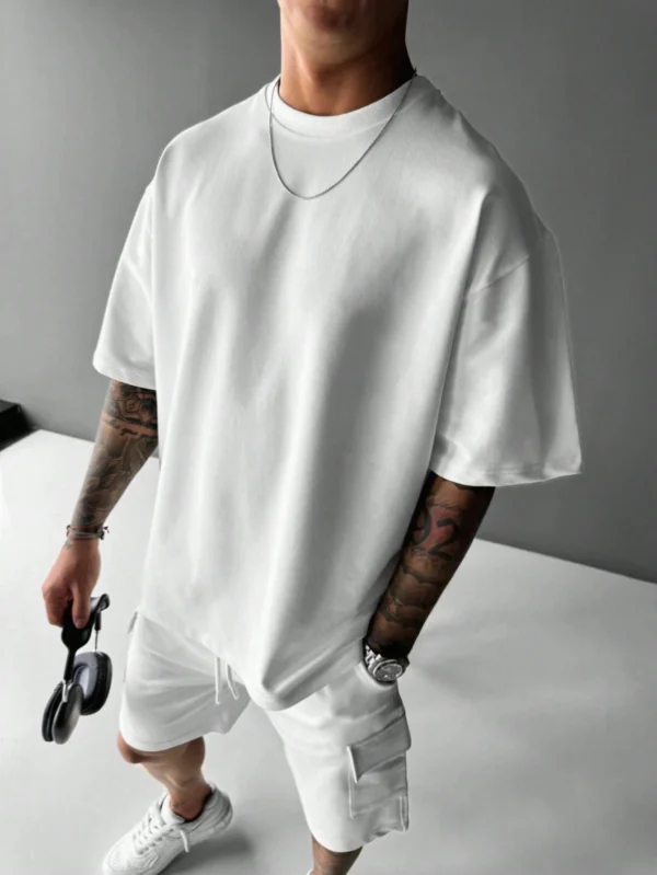 T-shirt ample col rond été