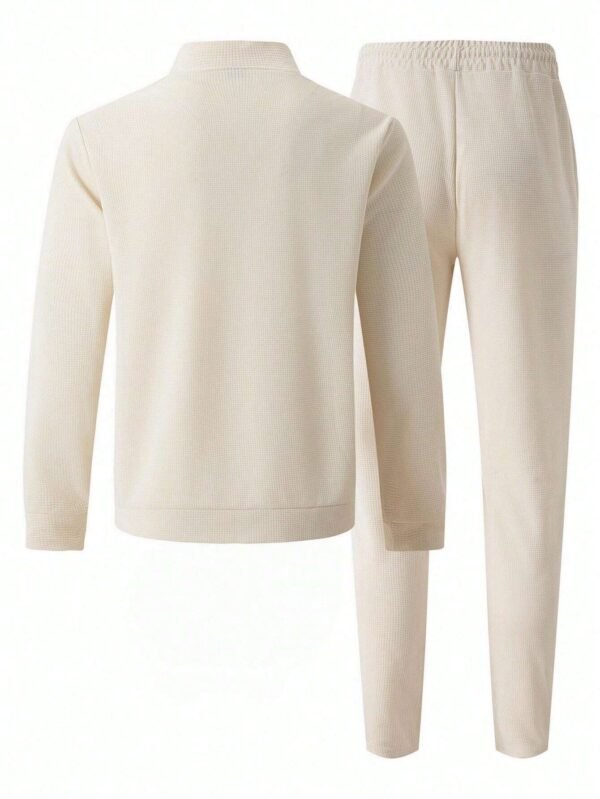 Veste cardigan col baseball et pantalon – Image 3