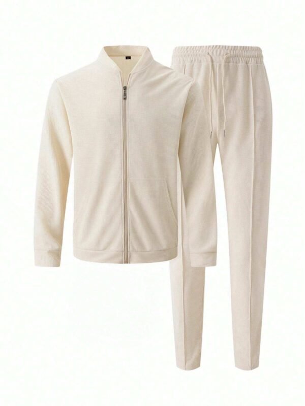 Veste cardigan col baseball et pantalon – Image 9