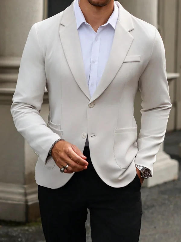 Manfinity Veste costume manches longues unie – Image 7