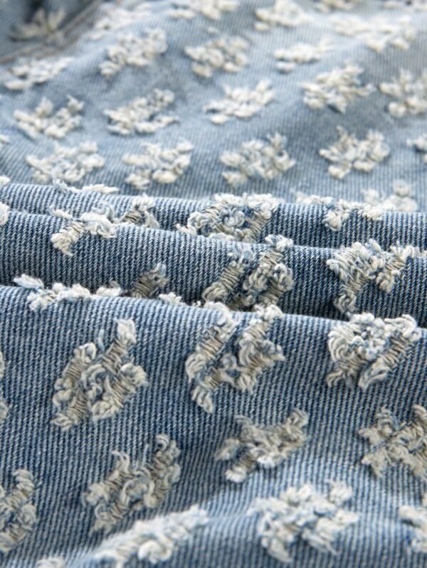 Veste en jean vintage mode rue – Image 6
