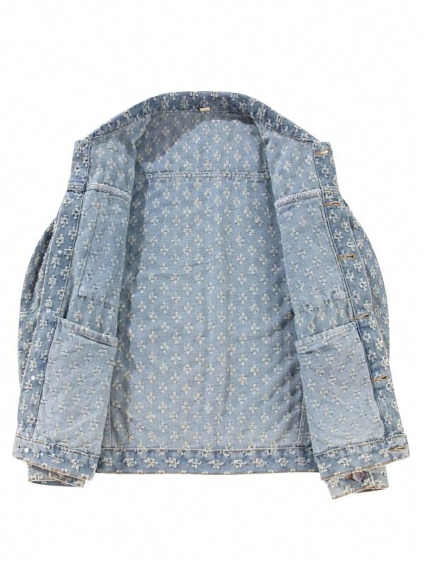 Veste en jean vintage mode rue – Image 5
