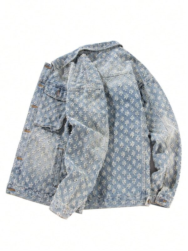 Veste en jean vintage mode rue – Image 4