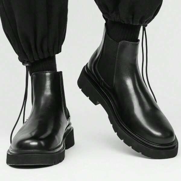 Bottes Chelsea noires respirantes homme – Image 2