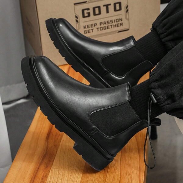 Bottes Chelsea noires respirantes homme – Image 3