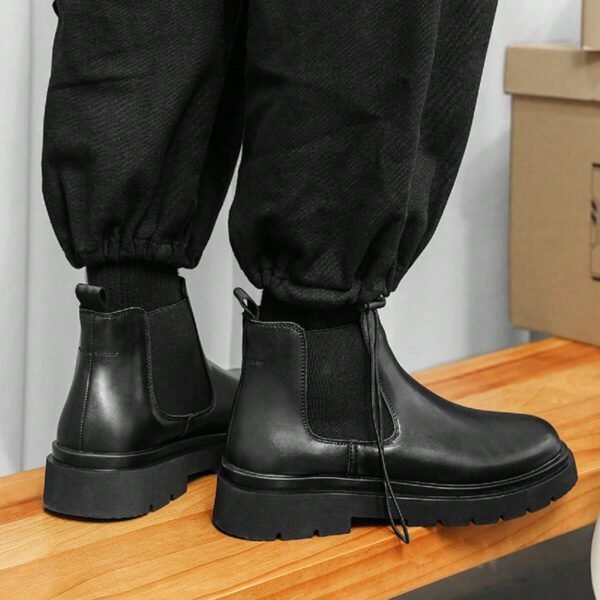Bottes Chelsea noires respirantes homme – Image 4