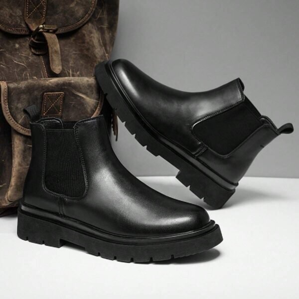 Bottes Chelsea noires respirantes homme