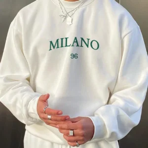 Sweat-shirt sport imprimé lettres