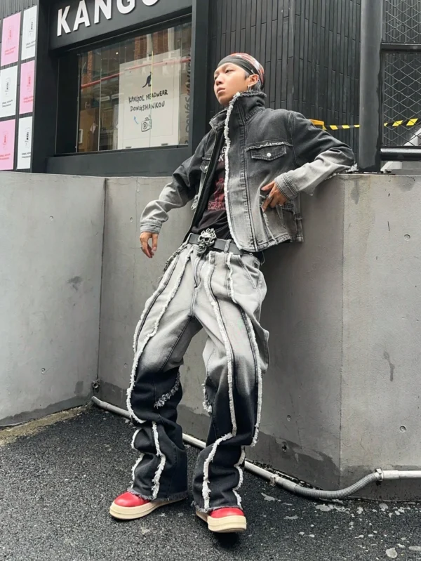 Manfinity EMRG Veste jean manches longues automne – Image 4