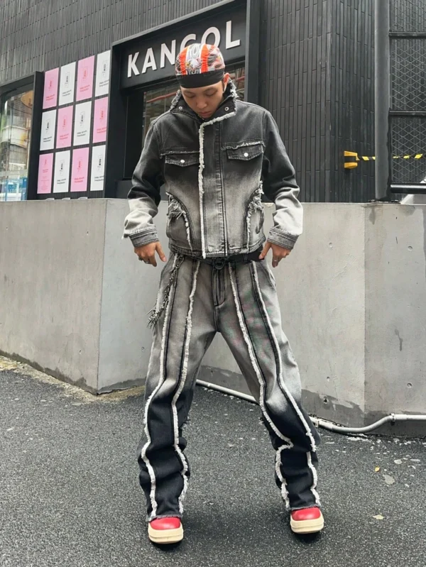 Manfinity EMRG Veste jean manches longues automne – Image 5