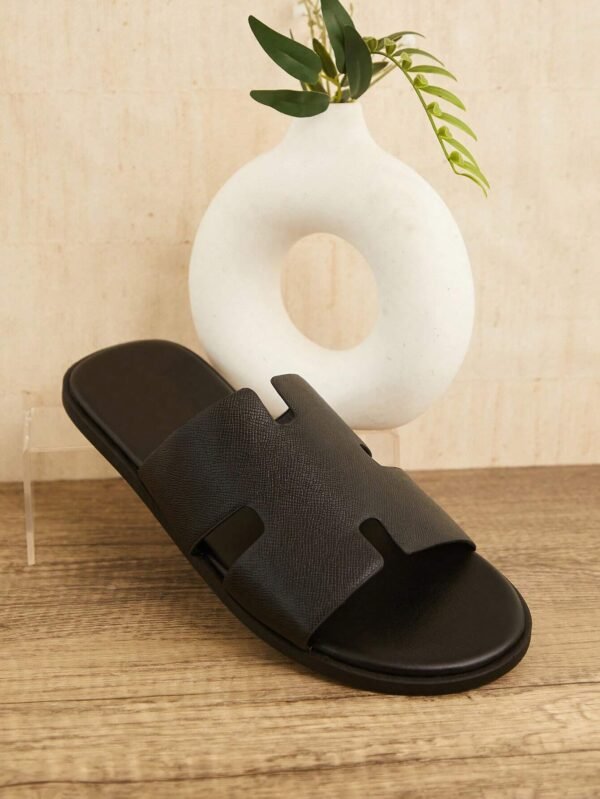SHUZIA Sandales à glissière noires homme – Image 5