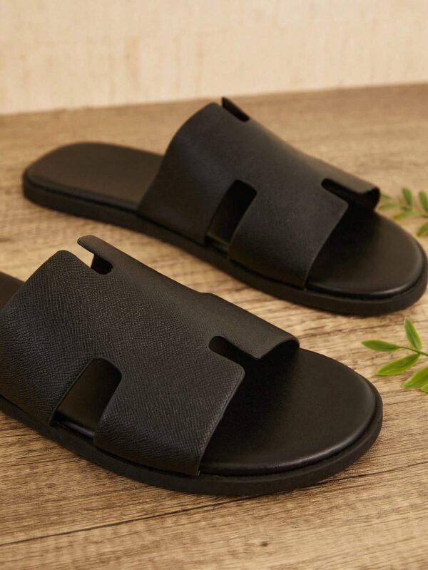 SHUZIA Sandales à glissière noires homme – Image 6