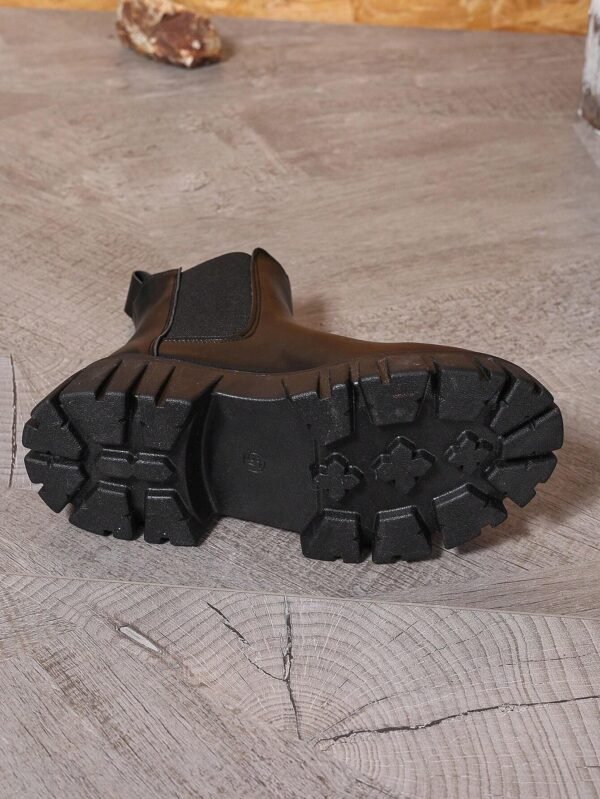 Bottes à plateforme noires mode – Image 8