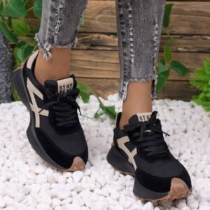Chaussures rétro épaisses running femme