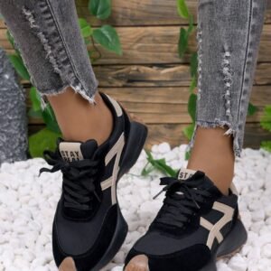 Chaussures rétro épaisses running femme