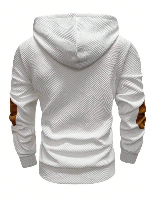 Manfinity Sweat capuche demi-boutons contrasté – Image 2