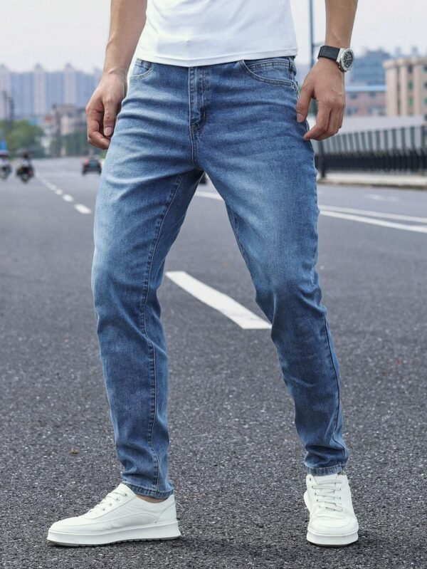 Manfinity Jeans skinny détail poche bleu foncé