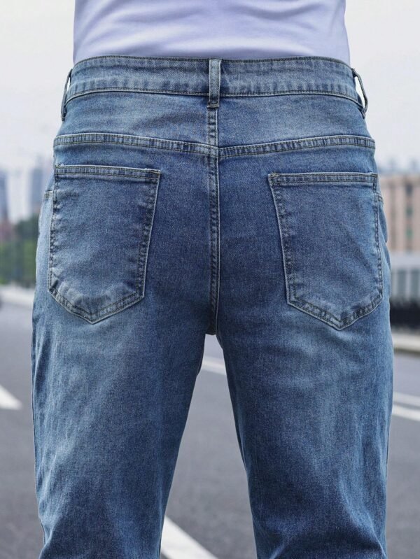 Manfinity Jeans skinny détail poche bleu foncé – Image 7