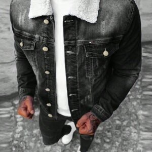 Veste en jean style américain vintage