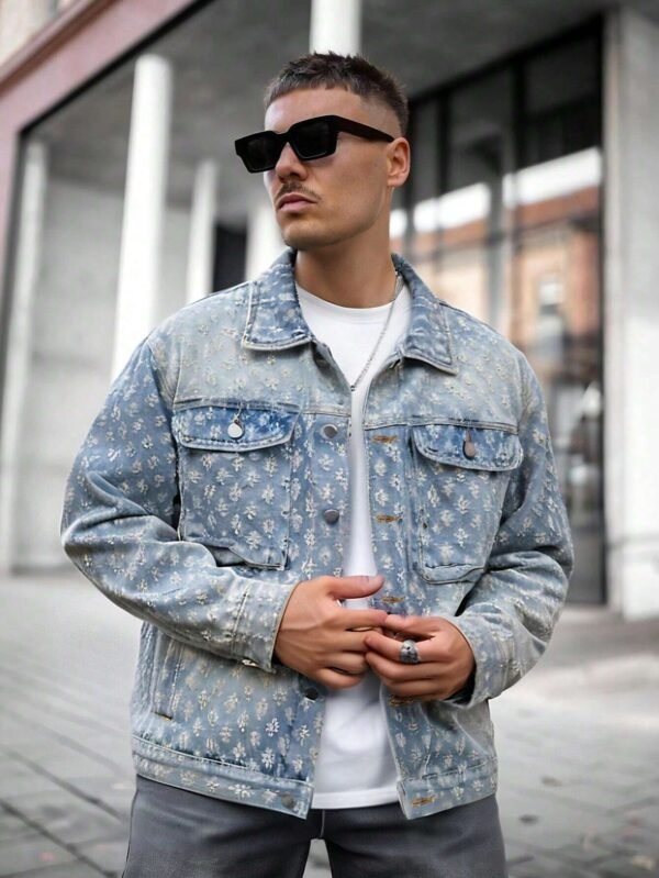 Veste en jean vintage mode rue