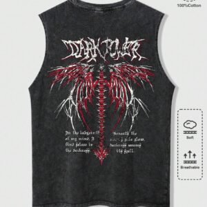 ROMWE Grunge Punk Débardeur slogan
