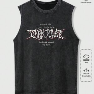ROMWE Grunge Punk Débardeur slogan