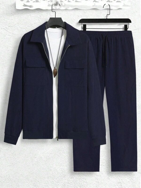 Ensemble blouson velours côtelé et pantalon droit – Image 3