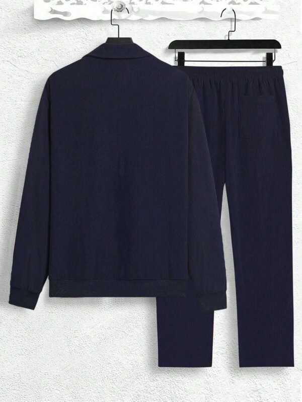 Ensemble blouson velours côtelé et pantalon droit – Image 2