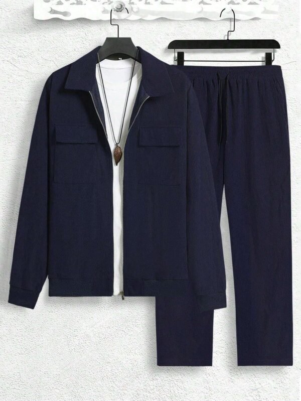 Ensemble blouson velours côtelé et pantalon droit – Image 10