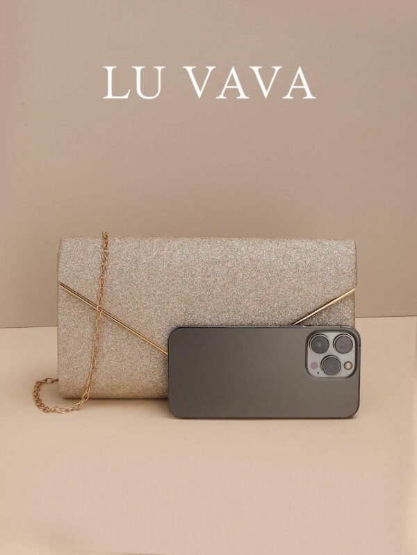 Sac seau chic strass perles – Image 3