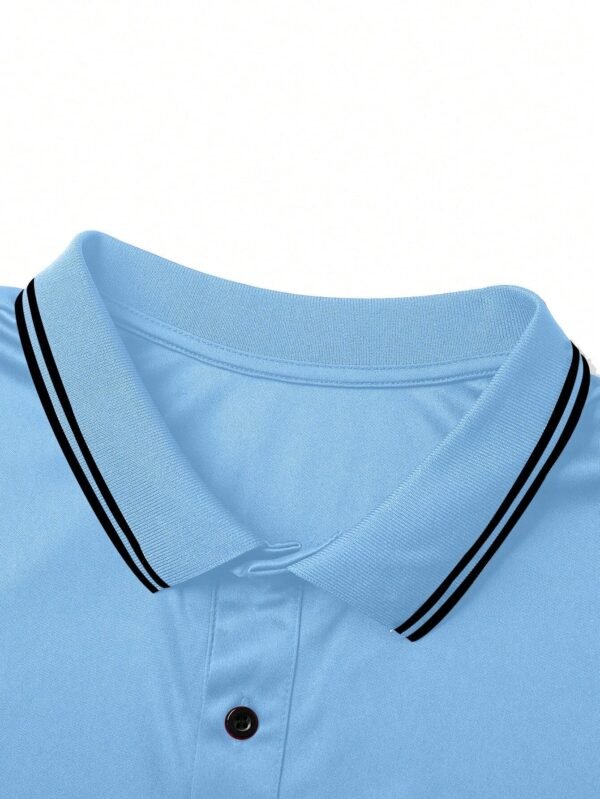Chemise polo contrasté imprimé cheval – Image 9