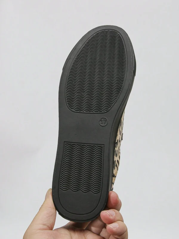 Baskets mode femme léopard zip – Image 2