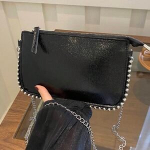 Sac bandoulière minimaliste craquelé