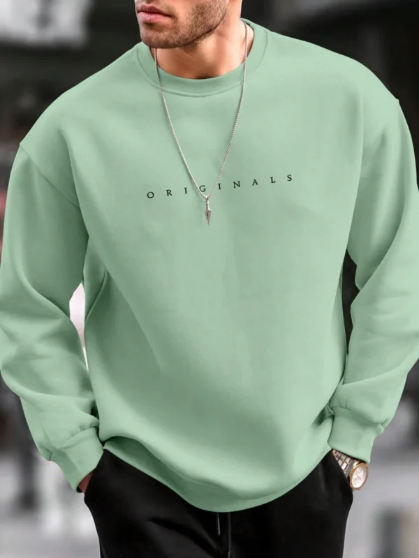 Manfinity Sweat-shirt ample imprimé lettres