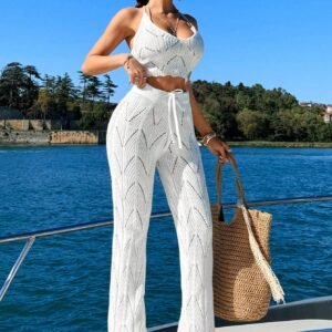 SHEIN Ensemble Cami crochet jacquard pantalon