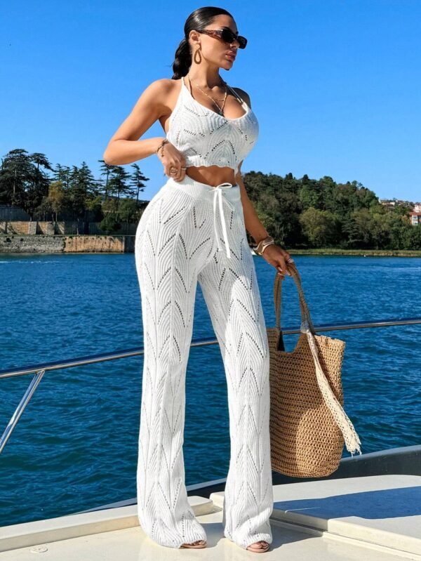 SHEIN Ensemble Cami crochet jacquard pantalon