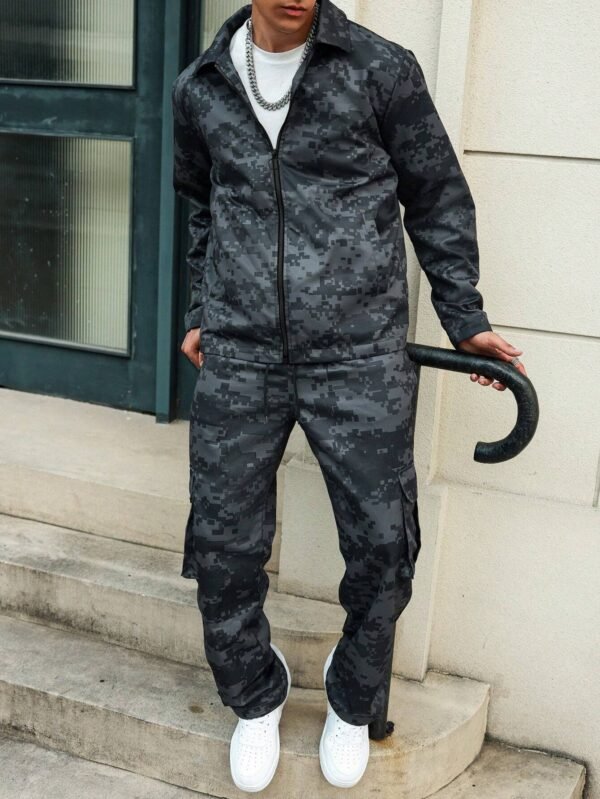 Manfinity EMRG Veste et pantalon camouflage – Image 5