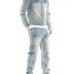 Manfinity EMRG Ensemble délavée jean automne