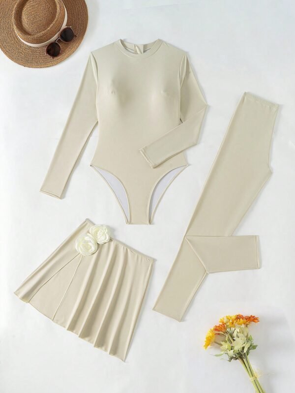 Swim Shayni Tankini 3 pièces unicolore – Image 4