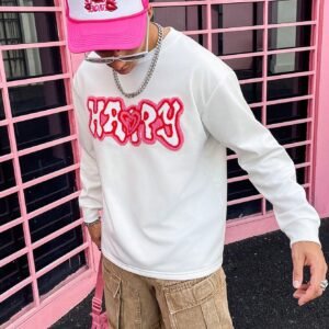 Manfinity Streetrush T-shirt lettre cœur