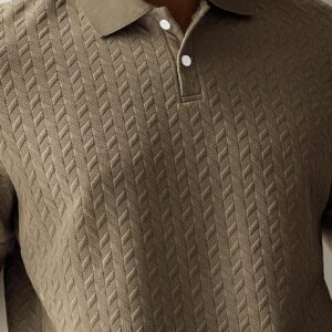 Manfinity Polo manches courtes texturé golf