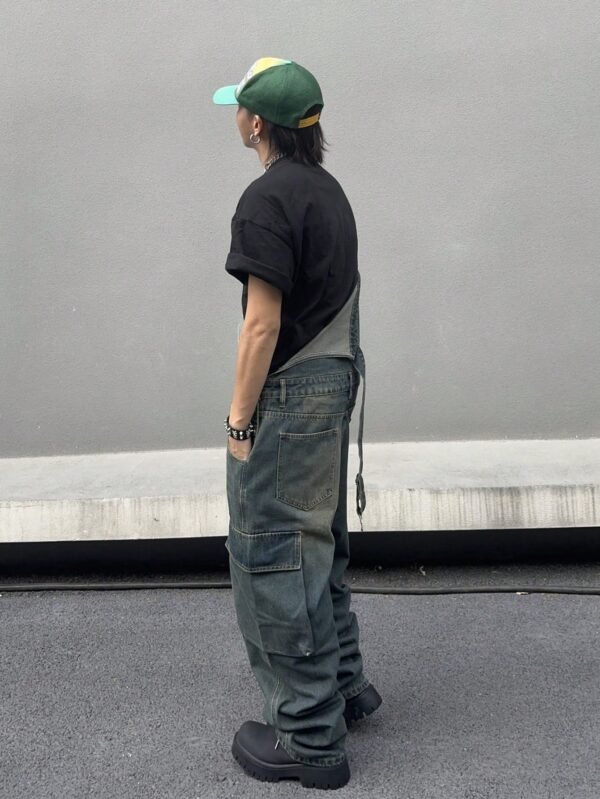 Manfinity EMRG Combinaison salopette denim – Image 4