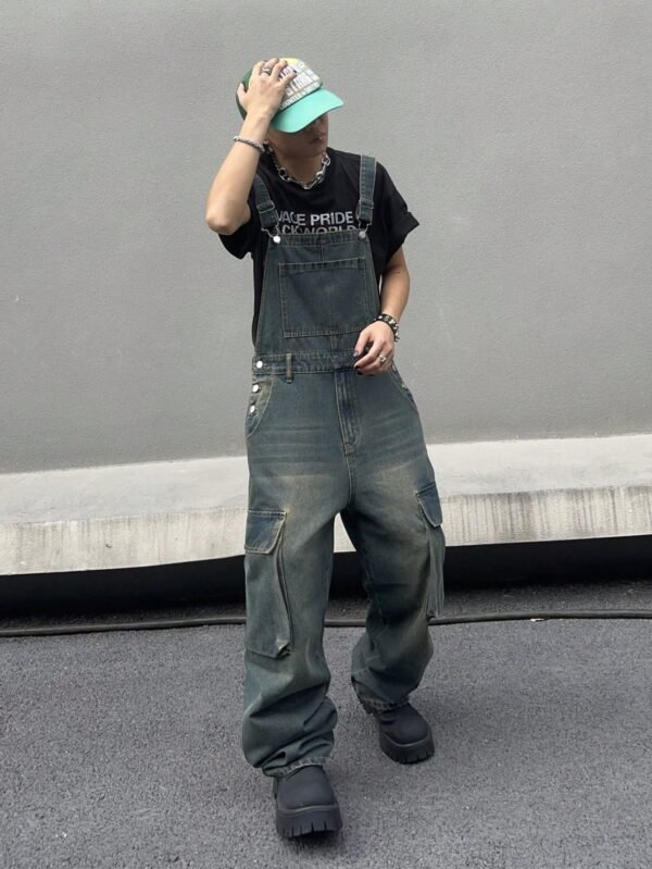 Manfinity EMRG Combinaison salopette denim – Image 5