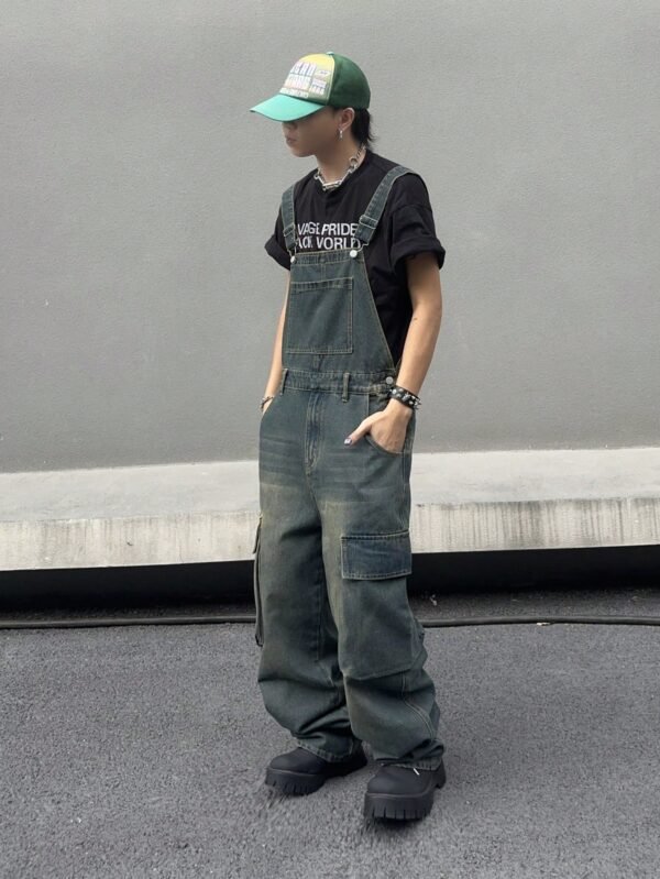 Manfinity EMRG Combinaison salopette denim – Image 6