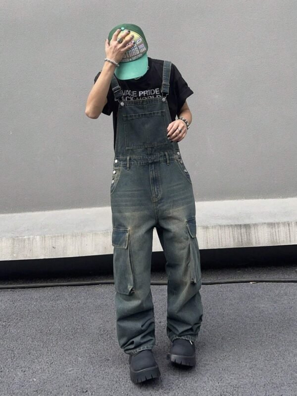 Manfinity EMRG Combinaison salopette denim – Image 7