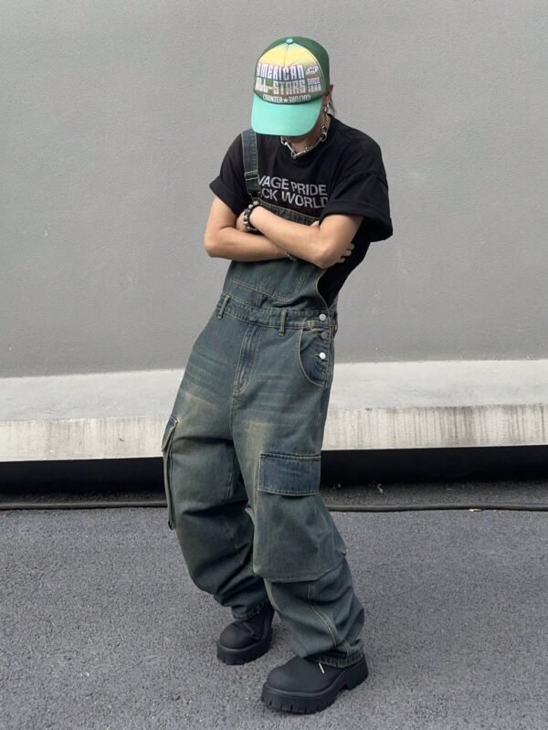 Manfinity EMRG Combinaison salopette denim – Image 8