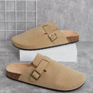 SHUZIA Sabots en liège taupe hommes