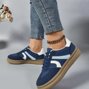 Chaussures de skate rétro colorées,  antidérapantes