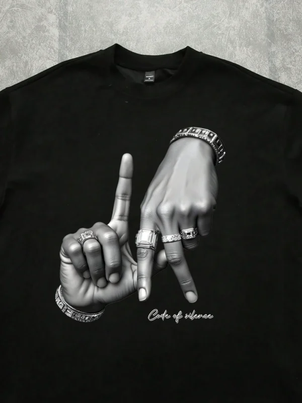 Manfinity EMRG T-shirt noir logo LA – Image 3