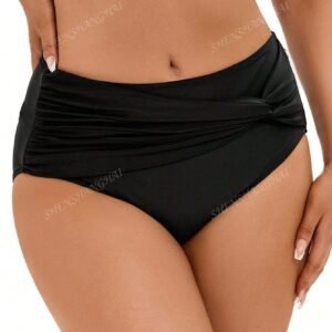 Short bain unicolore ventre plat